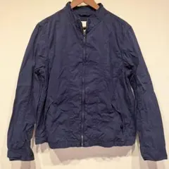 【コットン100%】GAP ギャップ ジップアップジャケット L ネイビー