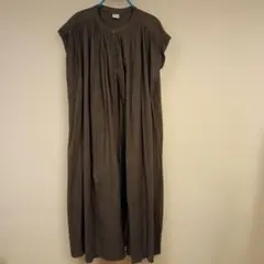 URBAN RESEARCH DOORS カーキ 半袖シャツワンピース