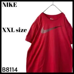 NIKE ナイキ センター ビッグロゴ Tシャツ 赤 レッド メンズ XXL