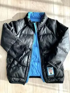 ジャケット 中綿 ブラック/ブルー 90cm