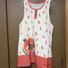 未使用！ くまのがっこうスイカエプロン ナチュラル×レッドのサムネイル