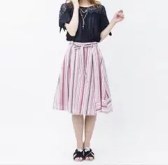 axes femme ストライプスカート Mのサムネイル