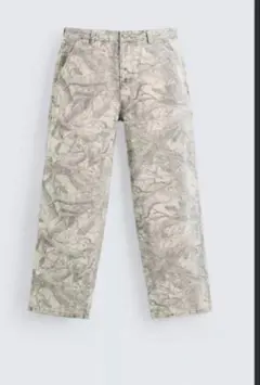 完売品⭐︎ZARA アブストラクトプリント カーペンターパンツ