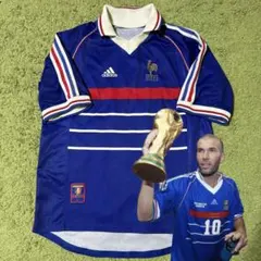 adidas2002年フランス代表ユニフォームハーフジッププルオーバー