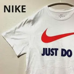 NIKE ナイキ Tシャツ シームレス 白 ビッグロゴ メンズ M 美品