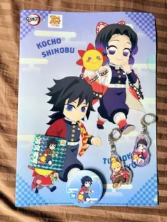 【非売品】5点セット 鬼滅の刃×コジマ クリアファイル ステッカー アクキー