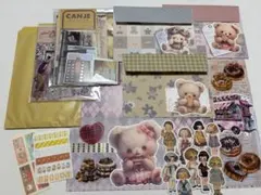 コラージュ素材　おすそ分け　封筒　ファイル　 ハンドメイド　シール　紙もののサムネイル