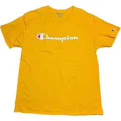 アメカジ チャンピオン イエロー ロゴTシャツ XLサイズ メンズ 半袖