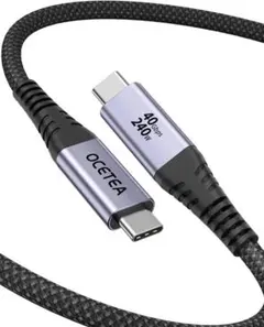 USB4 ケーブル 240W USB-C to USB-C 40Gbps 2M