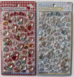 「国内正規品」ハローキティ・シナモロール ボンボンドロップシールセット