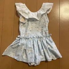 petit main 水着 花柄 フリル 80