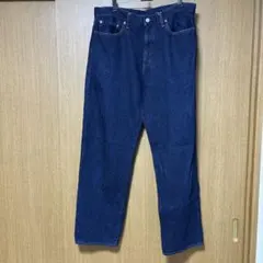 GU 濃紺 ストレートデニムパンツ