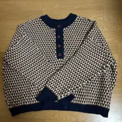 クラシカルエルフ 2Wayジャガード柄オーバーサイズニット