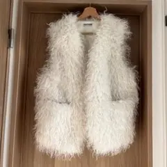 フェイクファーベスト　韓国