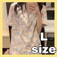 レディース ルームウェア 上下セット パジャマ 部屋着 花柄 ボタン 薄手 夏
