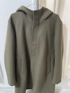 BEAMS フード付きコート Lサイズ オリーブ メンズコート