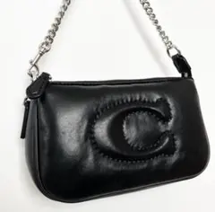 コーチ マルチポーチ COACH レザー ロゴ ステッチ ノリータ タビー