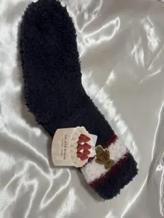 gelato piqueもこもこソックス テディベア刺繍