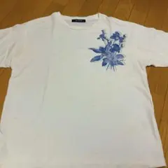 nano universe ナノユニバース 花柄プリント Tシャツ S
