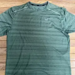 Nike DRI-FIT ランニングTシャツ Lサイズ オリーブグリーン