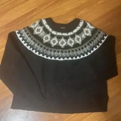 earth music & ecology ノルディック柄セーター