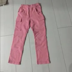 ストレッチパンツ 120センチ ピンク ウエストゴム ポケット付き