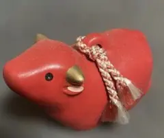 赤牛鈴 置物 インテリア 郷土玩具