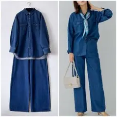 美品【ichi】デニムセットアップ フリーサイズ セットアップ販売 