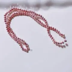クリスタル　水晶　ピンクメタリック　4mm150円