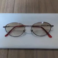 シルバーオーバルフレーム UVカットサングラス