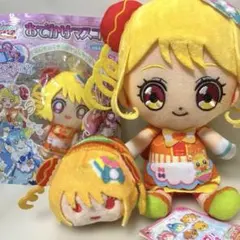 デパプリ キュアヤムヤム 華満らん ぬいぐるみ キーホルダー 缶バッジ カード デリシャスパーティプリキュア キュアヤムヤム 変身口上 缶バッジ 華満