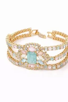 Evil Eye マルチカラー カボション ブレスレット Evil Eye マルチカラー カボション ブレスレット - メルカリ