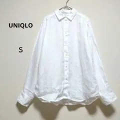 【みかん様専用】ユニクロ S 白 プレミアムリネンシャツ 麻100%