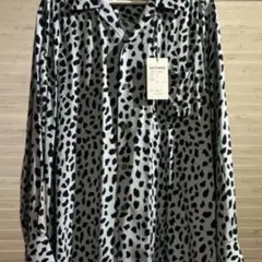 ワコマリア レオパード ブルーシャツ