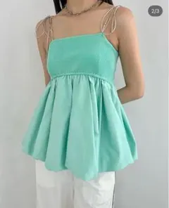 ☆お値下げ☆LILY BROWN キャミソール トップス ミントグリーン