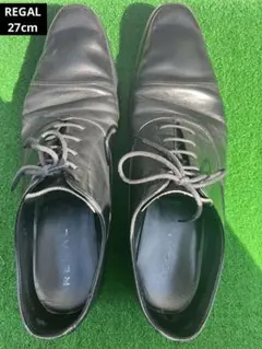 REGAL リーガル ビジネスシューズ 革靴 ブラック 27cm