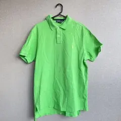 90s Polo by RalphLauren ポロラルフローレン半袖ポロ 黄緑