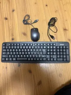 BUFFALO USB 有線キーボード マウスセット