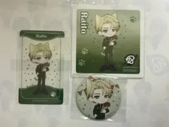 18TRIP エイトリ まねきねこ 北片來人 缶バッジ クリアカード コースター