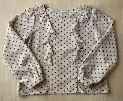 MAJESTIC LEGON ドットフリルブラウス