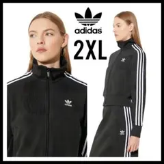 黒★2XL★ニットトップ★トラックジャケット★ジャージ★adidas