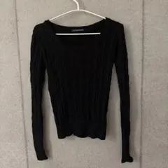 BRANDY MELVILLE ケーブルニット ブラック