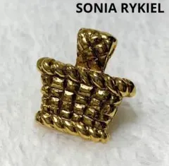 VINTAGE SONIA RYKIEL バッグモチーフ ピンブローチ ゴールドのサムネイル