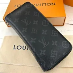 ルイヴィトン ジッピーウォレット ヴェルティカル モノグラム エクリプス 長財布