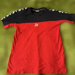 PUMA 赤黒 Tシャツ Mサイズ
