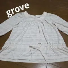 grove アイボリー 五分袖のサムネイル