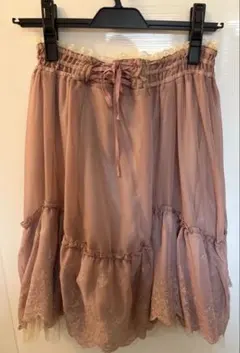 axes femme アクシーズファム　フリルレースペチスカート