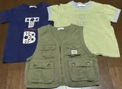 アウトドアベスト kidsとTシャツ2点セット