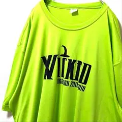 スポーツテックウィキッドRHSバンド Tシャツライトグリーン黄緑色2XL古着
