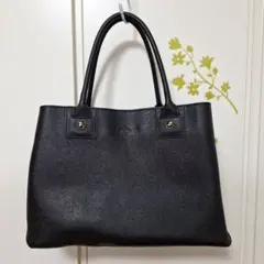 agnes b.【本革製 トートバッグ】黒